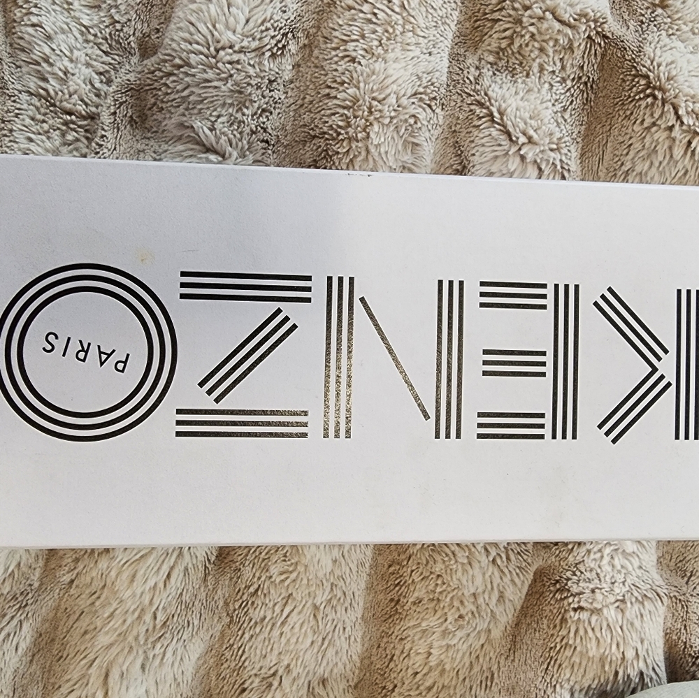 Kenzo Black Slides with White Tiger Motif - Picture 5 of 5